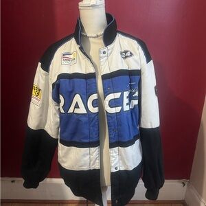Racer Blue and Black Men's Jacket